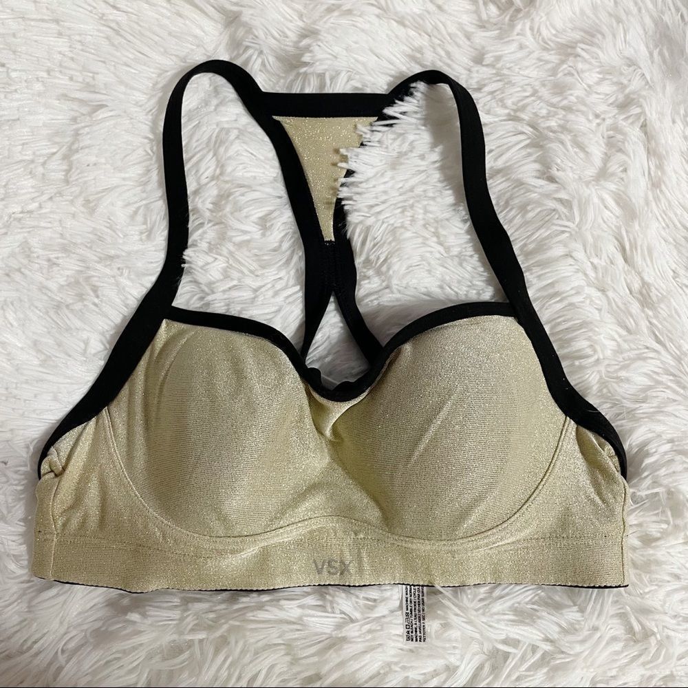 34B Victoria's Secret Sport Padded Sports Bra Glitter Shimmer VSX